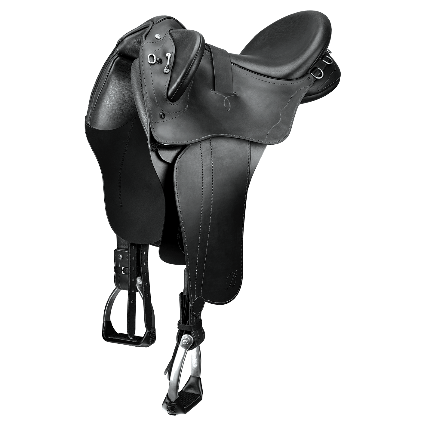 Flocking Panel Bates Kimberley Stock Saddle with Swinging Fender – Bates Saddles